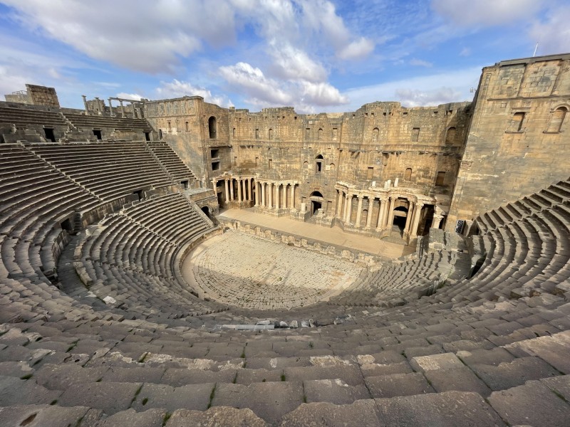 Römisches Amphitheater in Bosra in Syrien
